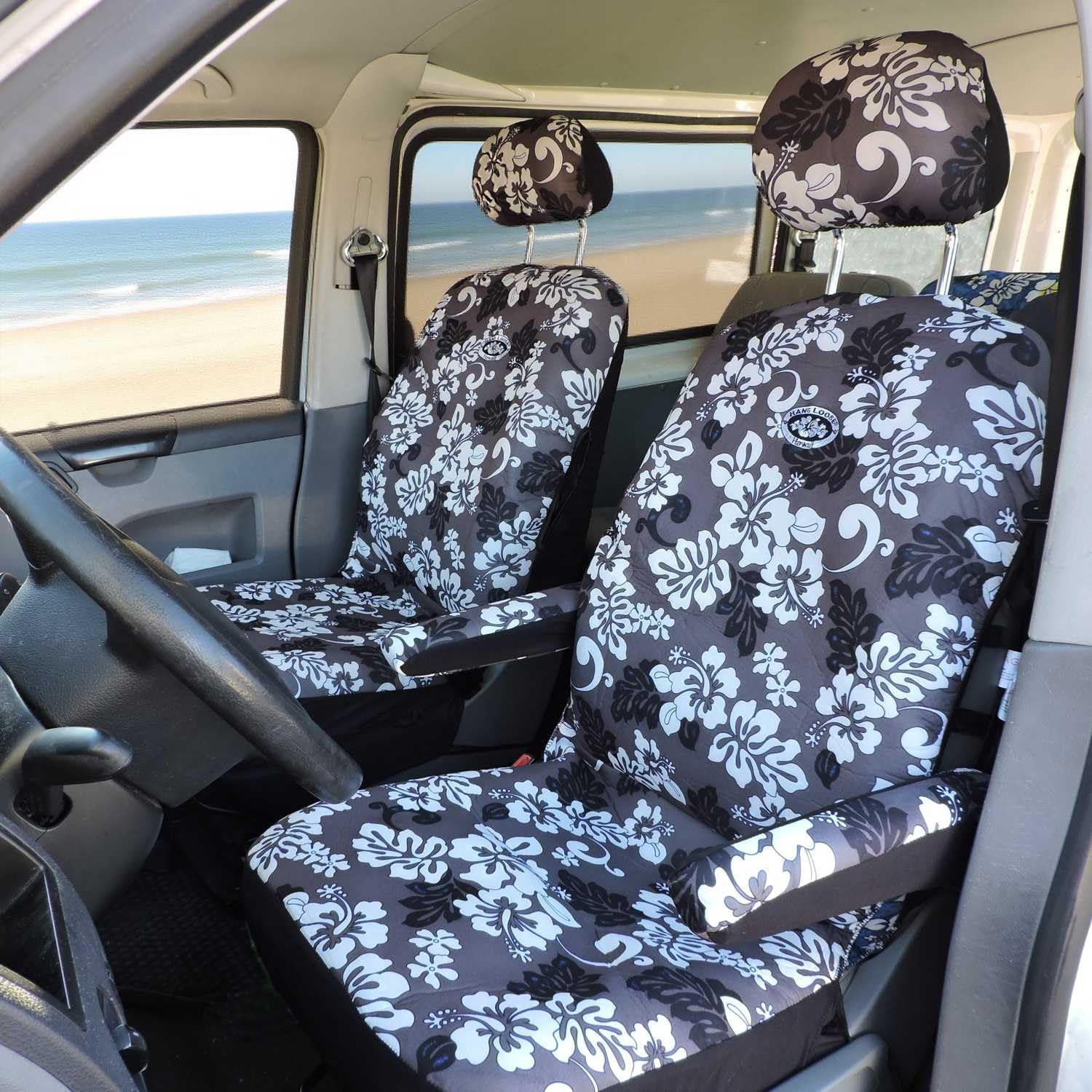Aloha Hawaii Autositzbezüge (1 PAAR) Auto Schonbezug Sitzbezug für das Sitzbezüge Autositz Vordersitze