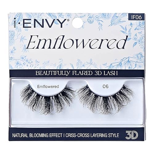 iEnvy - Pestañas postizas 3D con efecto floreciente, naturales, acampanadas (06)