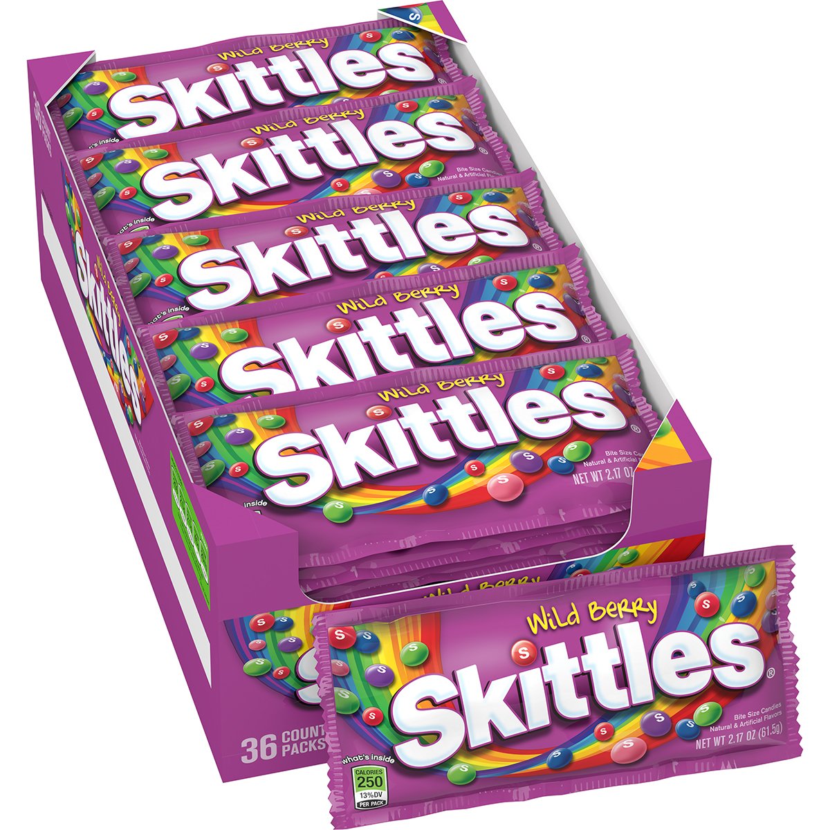Skittles スキトルズ ワイルド・ベリー フルーツ キャンディー（61g x 36）　並行輸入品