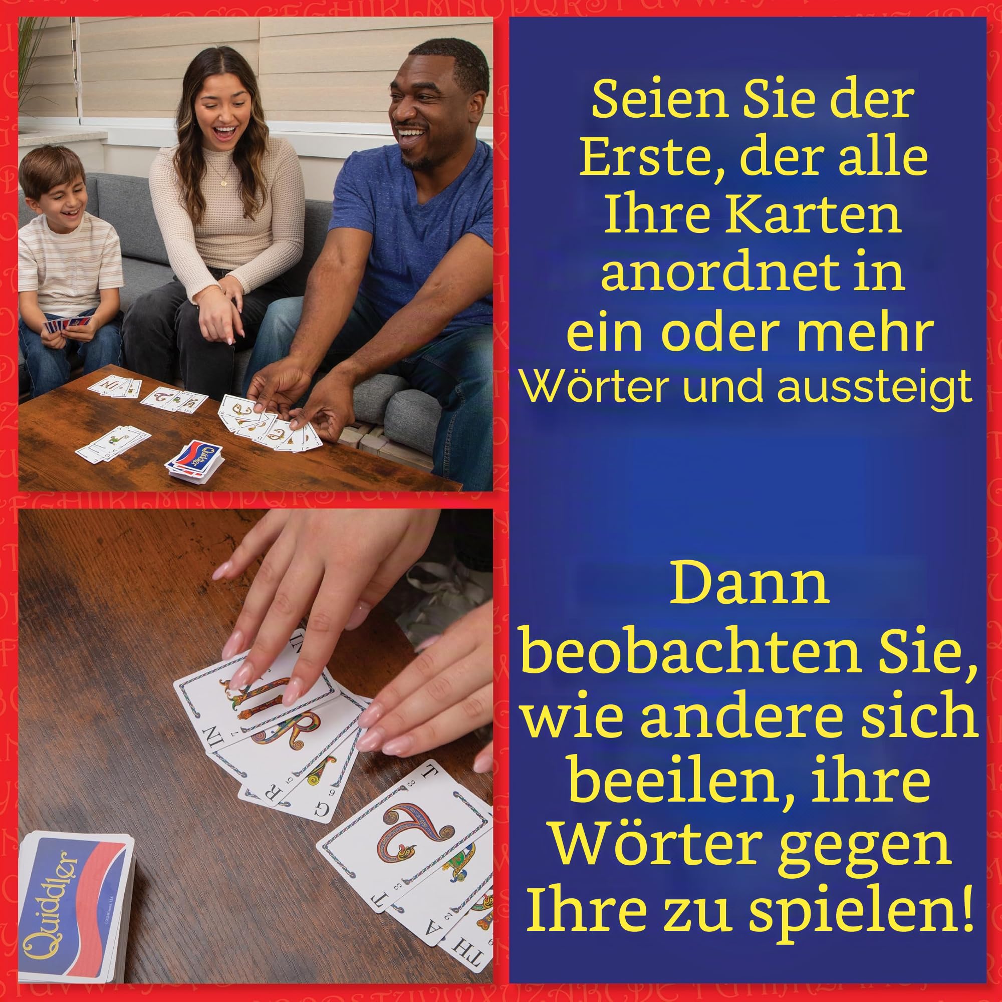 [UK-Import]Quiddler | Familienspielabend, Reisespiele, Bildschirmfrei, Reisespiel, Urlaubsspiel, Spielkarten