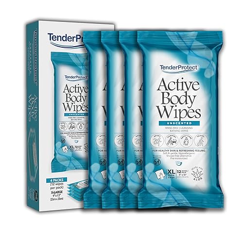 Active Body Wipes, extra grande, sin enjuague, para adultos, 9 x 12 pulgadas, extra grande, aloe, sin enjuague  Gimnasio, deportes, viajes,