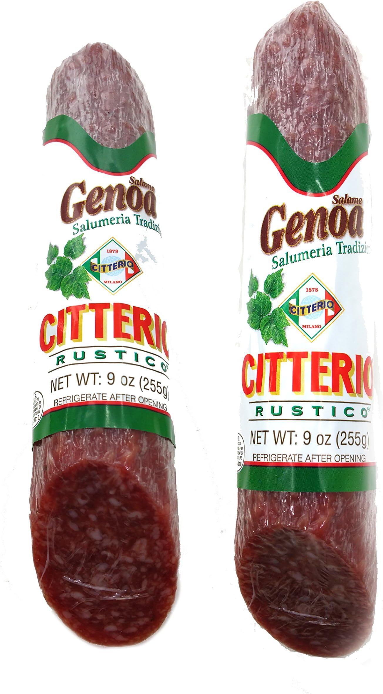Citterio Genoa Salami Chubs 2 Pack - 9 Ounce each