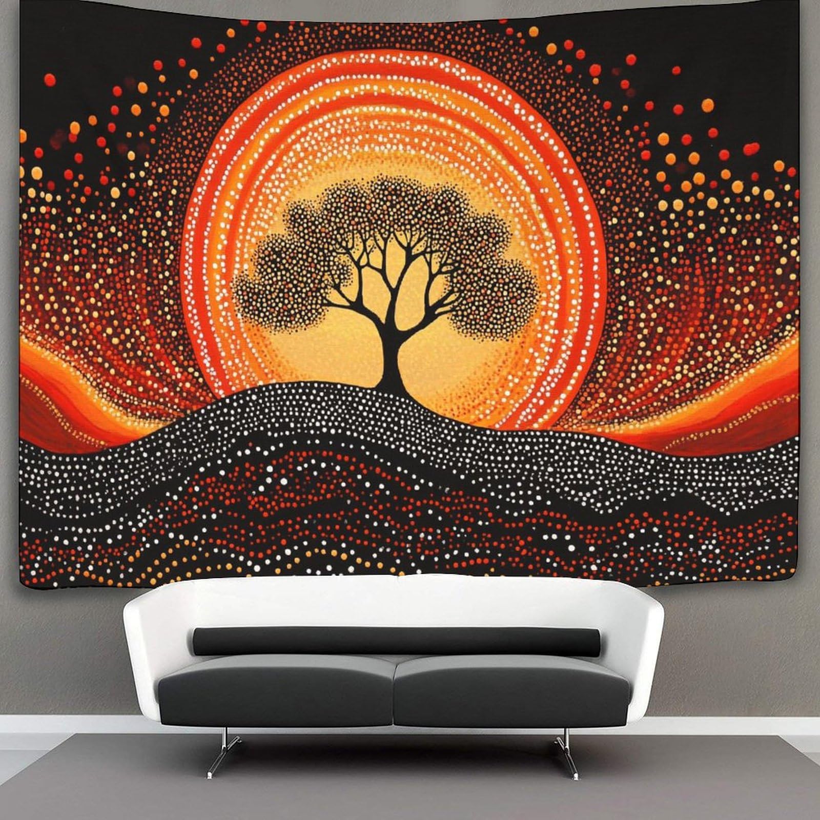 Kaiyun Style-13 Dot Art Painting Tapestry Aboriginal Landscape Painting Wall Hanging Bedroom Home Decor 100Cmx150cm