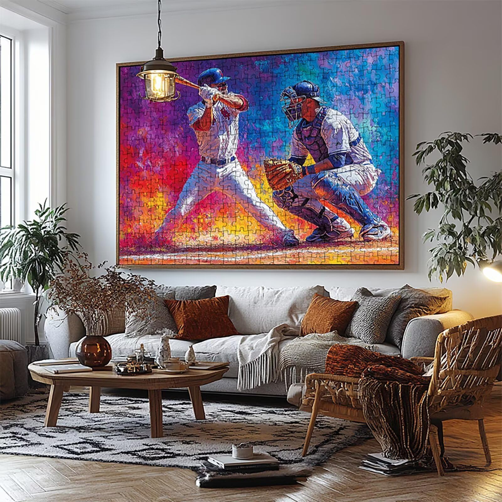 Puzzle 2000 sztuk Baseball Puzzle 2000 sztuk Dorośli Sport Edukacyjne Drewniane Puzzle Dla Całej Rodziny Stres I Wiosna Dekoracja 70 x 100 cm LZPT-04444