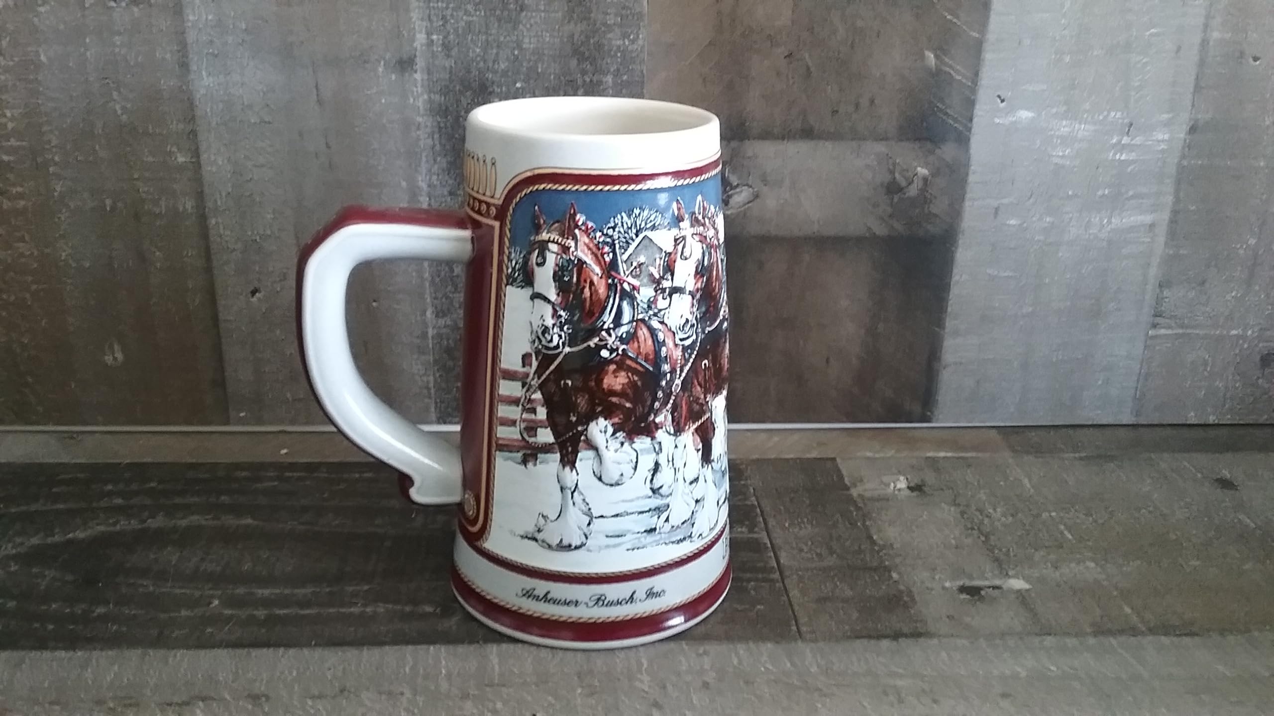 Amazon.com | 1989 BUDWEISER SPECIAL EDITION HOLIDAY STEIN - #CS-89