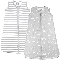 Vista 33 de Saco de dormir para bebé 1.0 TOG, manta portátil de algodón orgánico para bebé con cremallera bidireccional, saco de dormir de transición para bebé