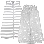 Mama Cheetah Baby Sleep Sack 0.5 TOG, Organic Cotton Baby Wearable Blanket with Two-Way Zipper, Swaddle Transition Baby Sleeping Bag for Newborn Infant Toddler Boy Girl, 18-24 Months