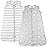 Mama Cheetah Baby Sleep Sack 0.5 TOG, Organic Cotton Baby Wearable Blanket with Two-Way Zipper, Swaddle Transition Baby Sleeping Bag for Newborn Infant Toddler Boy Girl, 18-24 Months