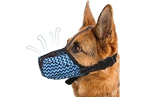 Dog Muzzles for Small Dogs Anti Barking Adjustable Mesh Muzzle for Biting and Chewing