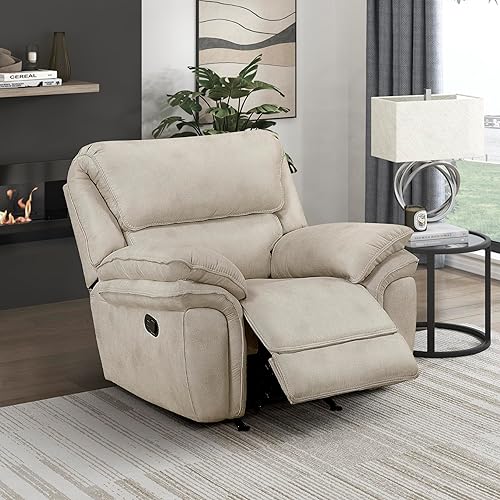 Miniatura 23 de Lexicon Dorritt Silla reclinable manual de microfibra, color marrón Marrón,Arena (manual),Arena (potencia),Gris