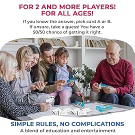 QUOKKA Who Knows Better? - Geography - Family Card Trivia Game | Fun Learning & Educational Questions for Families | Suitable for Boys & Girls