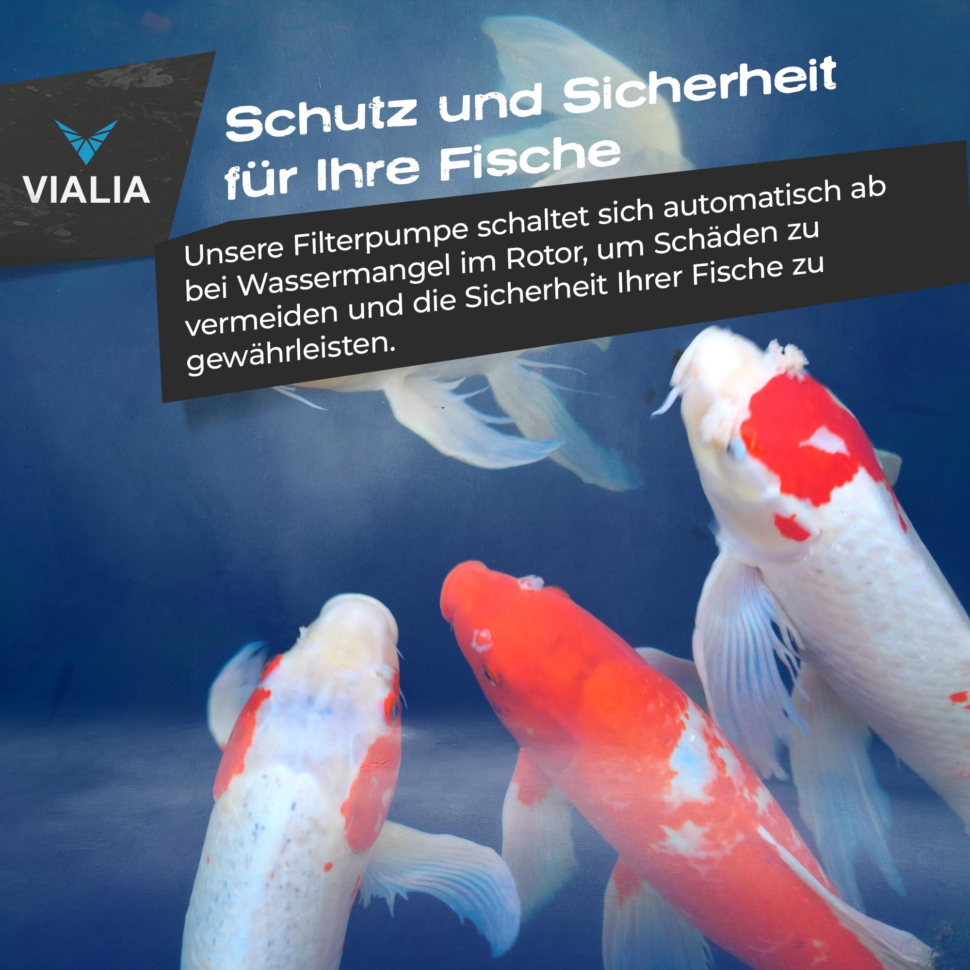 Teichpumpe Varia Red PL-30000 | 30.000 l/h Filterpumpe regelbar | 115-335W | 9,5m Förderhöhe | Mit externem Controller & Trockenlaufschutz | Bachlaufpumpe für Gartenteich