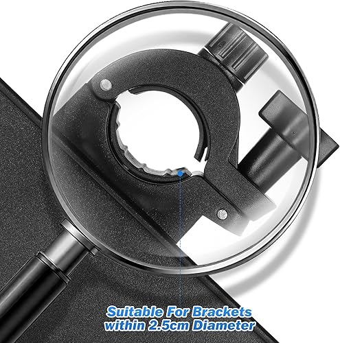 Miniatura 7 de Bandeja pequeña para micrófono, bandeja universal para micrófono, abrazadera de metal ajustable en el soporte de música, estante para hoja de