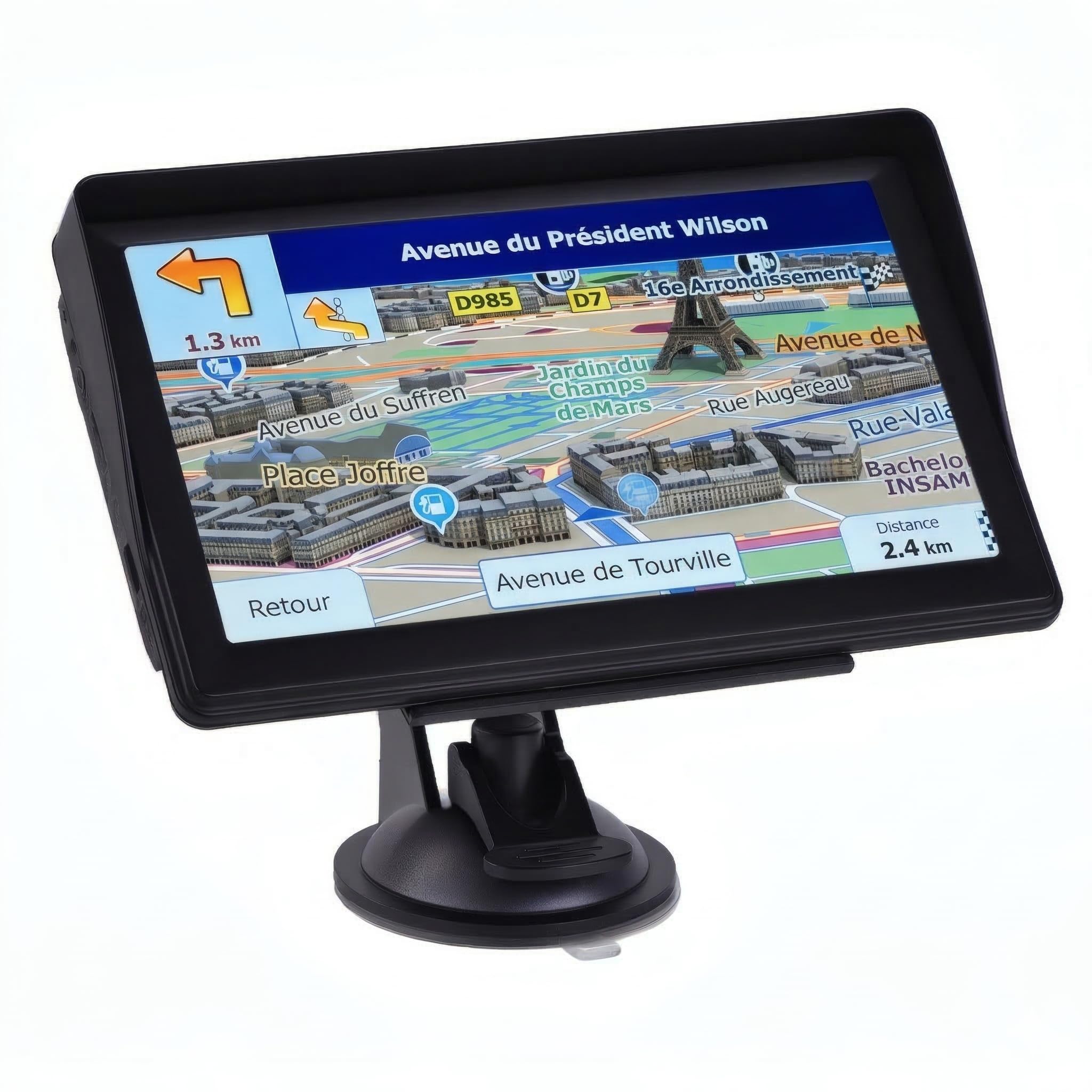 GPS Voiture, Carte de l'europe 2025, (5")