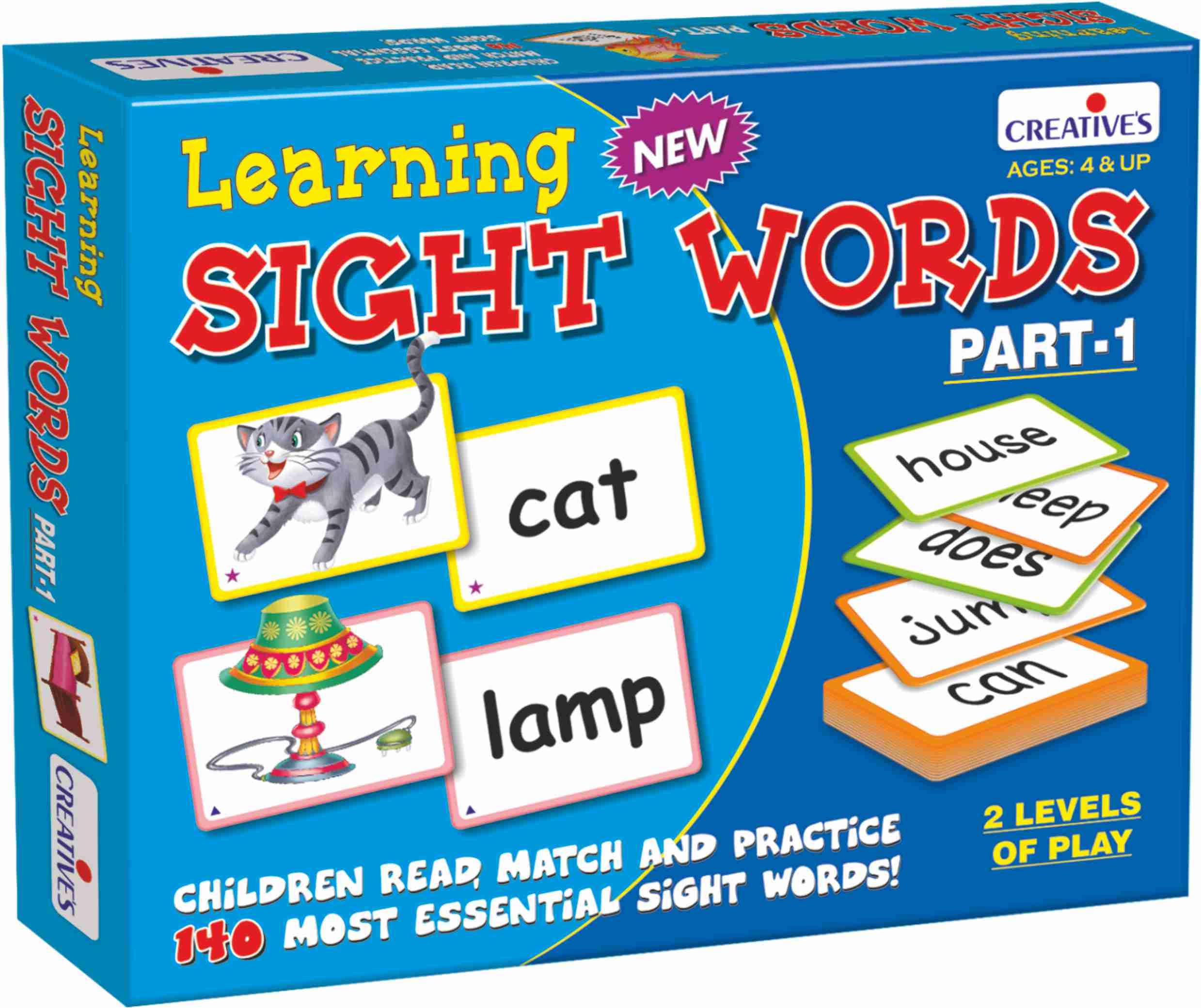 Creative Educational Aids P. Ltd. - CRE0934 Learning Sight Words Part-1 Card Game (Multicolour),for-kid