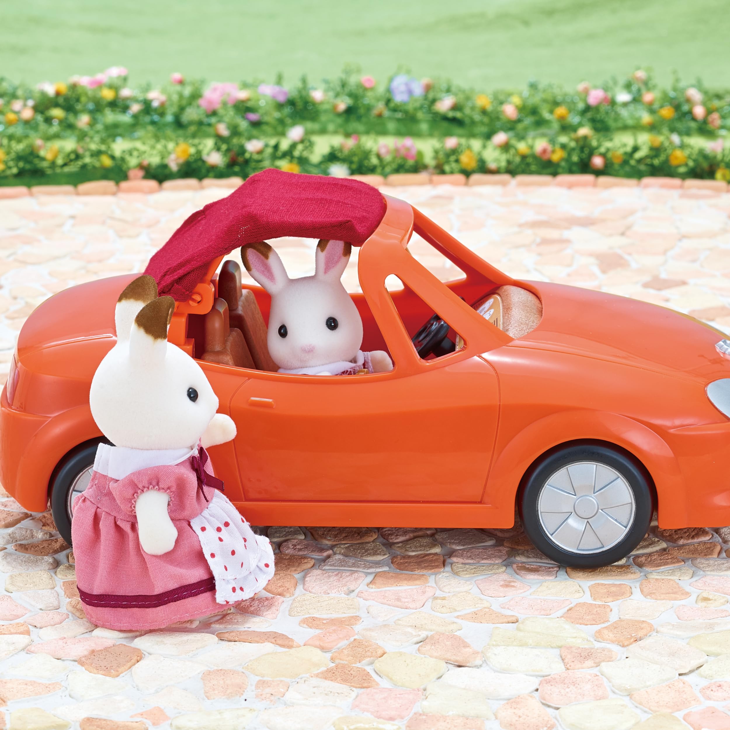 Sylvanian Families 5227 Cabrio - Puppenhaus Auto Spielset, Mehrfarbig