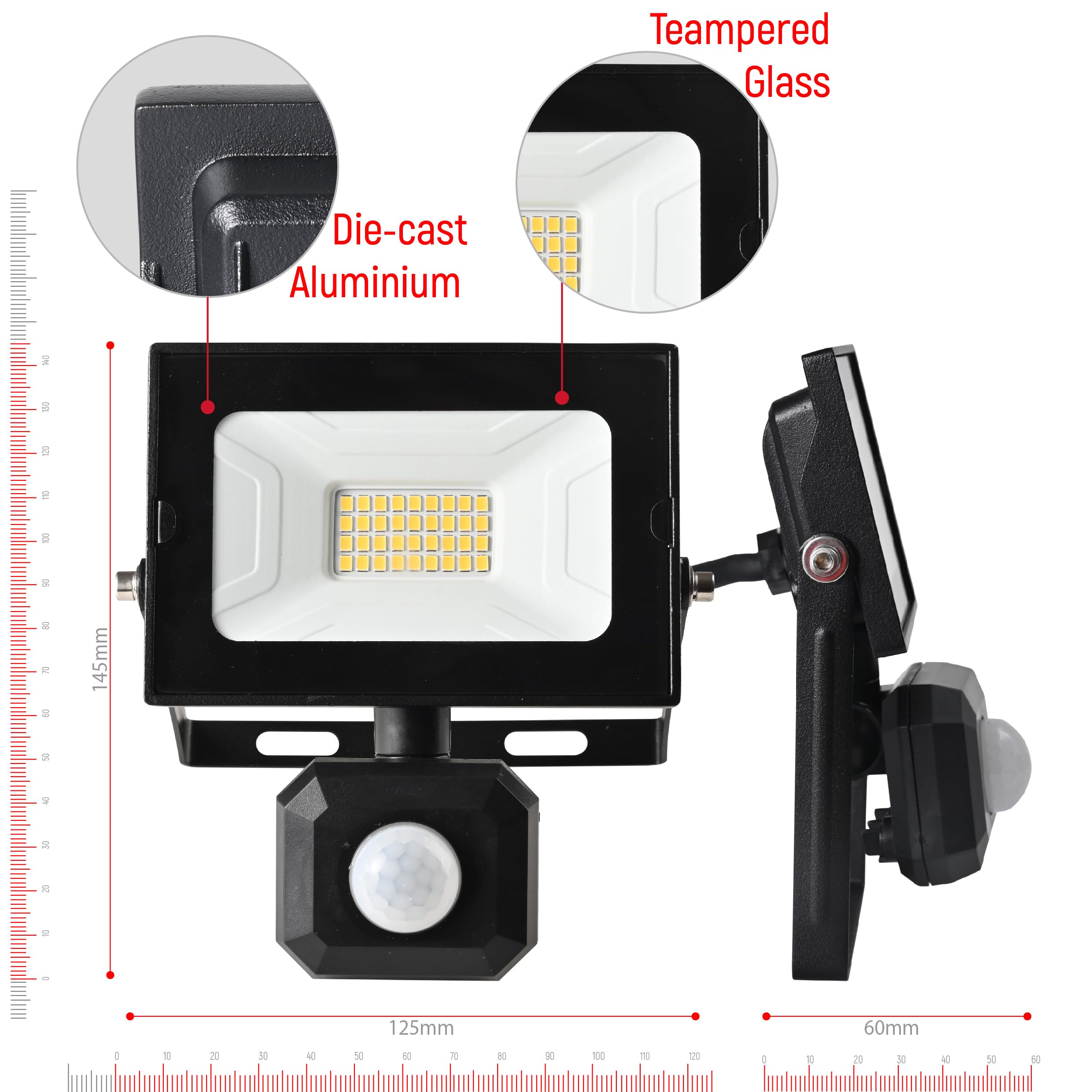 TEKLED® Outdoor LED Floodlight, White - Image 4