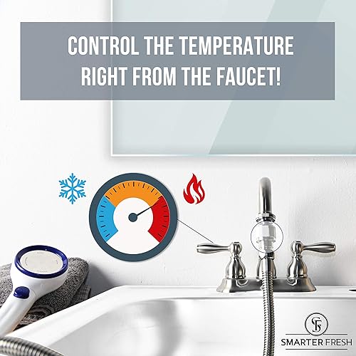 Miniatura 6 de Accesorio de rociador de manguera de fregadero, extensor de grifo, manguera de lavado de cabello y pulverizador, extensión de fregadero para