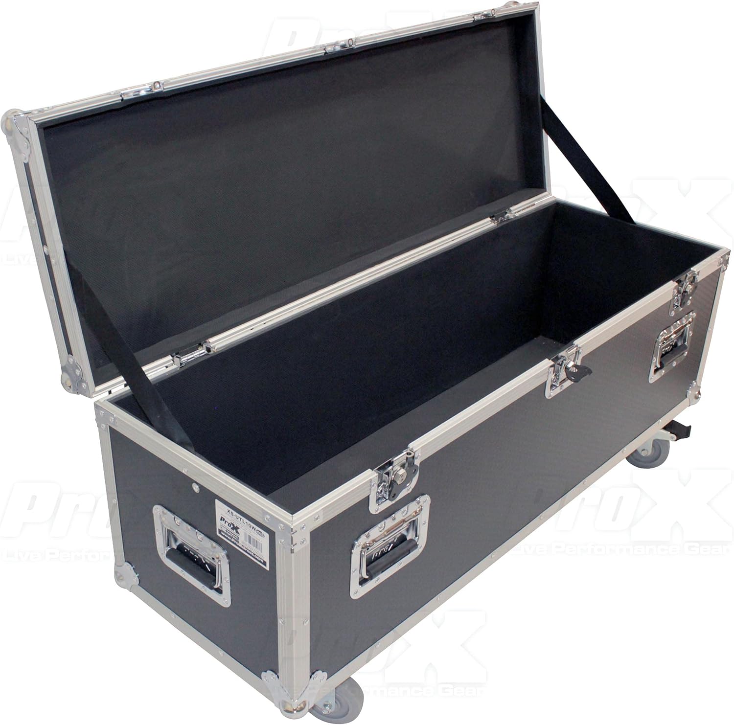 ProX XS-UTL10W ATA Utility Flight Travel Heavy-Duty Storage Road Case with 4" in casters – 47.5"x16"x16" Exterior