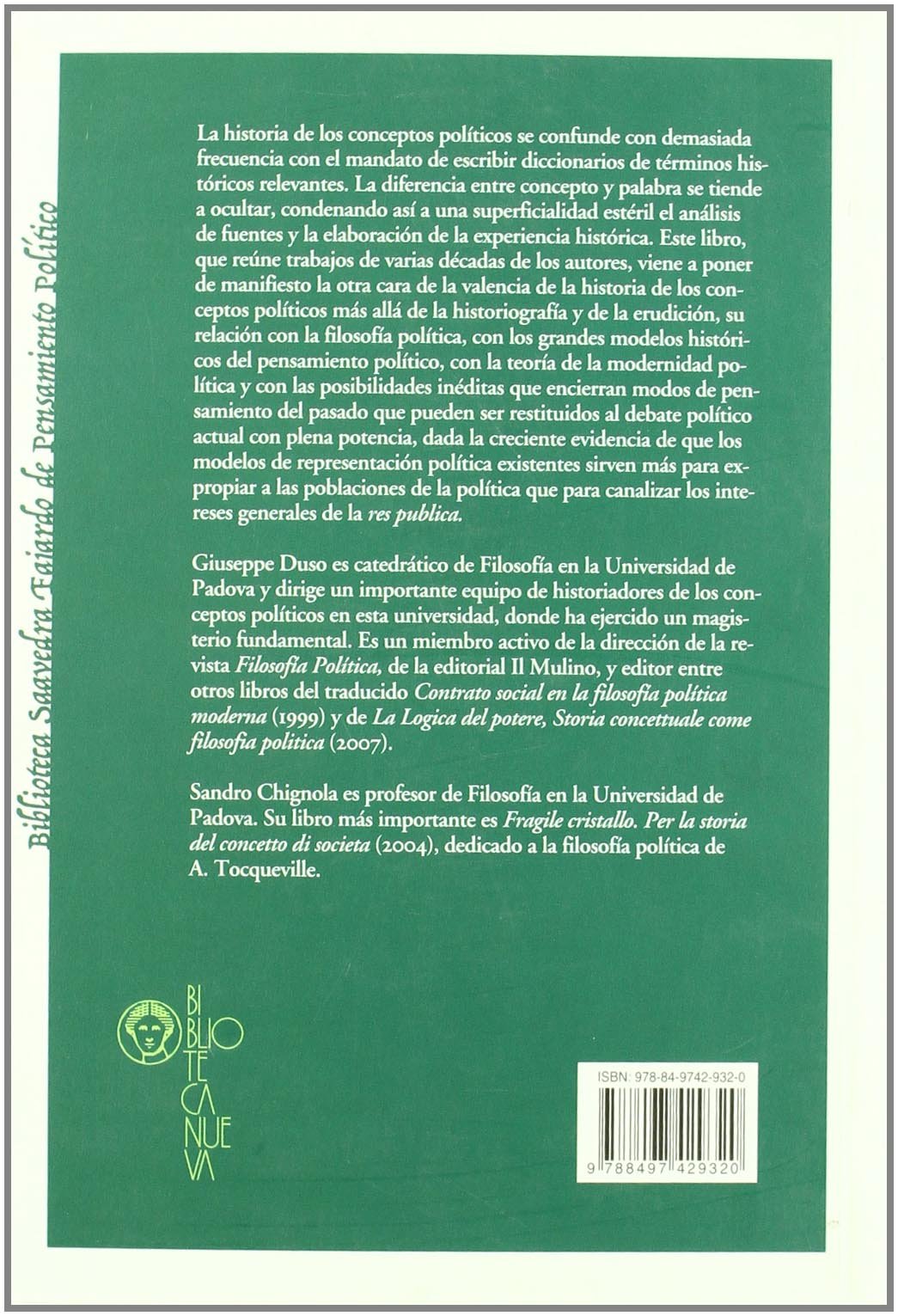 Historia De Los Conceptos Y Filosofía Política (ARQUITECTURA / URBANISMO)