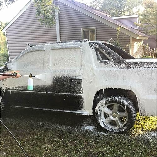 Miniatura 5 de Cañón de espuma con conector rápido de 1/4 de pulgada, 1 litro, 5 puntas de boquilla para lavadora a presión