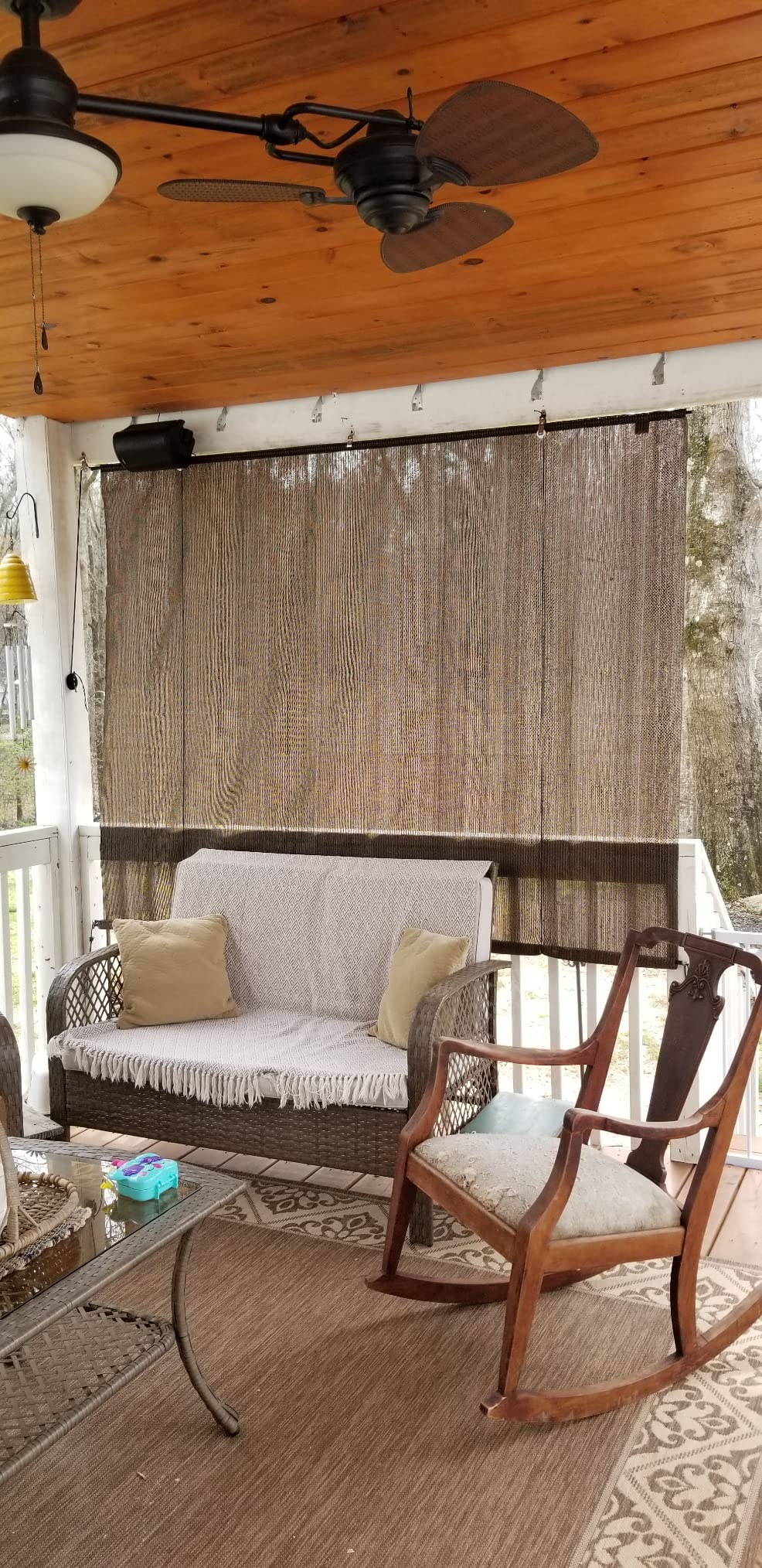 8/mo Finance Patio Paradise Roll up Shades Roller Shade 4'Wx6'H