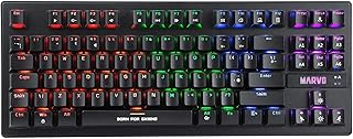 Marvo Scorpion KG909-UK Full Size Mechanical Gaming Keyboard, with Blue Mechanical Switches, RGB Backlight with Individual LED for Each Key,104 Key, Anti-ghosting