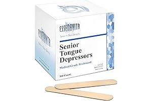 Professional Quality Disposable Bulk Pack of 500 Large Wooden Applicator Wax Sticks