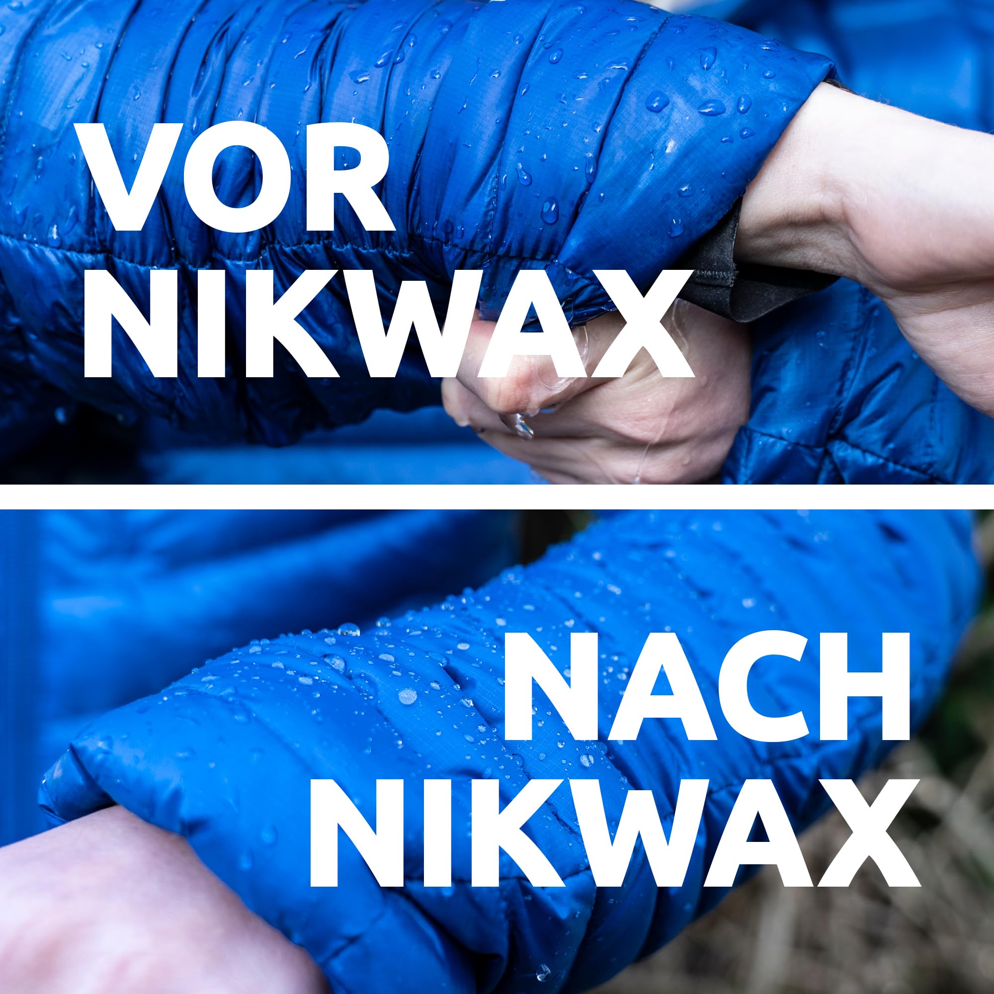 Nikwax Down Wash und Down Proof Doppelpack 2 x 300ml, zur Reinigung und Imprägnierung von Daunenbekleidung, Ausrüstung und Schlafsäcken