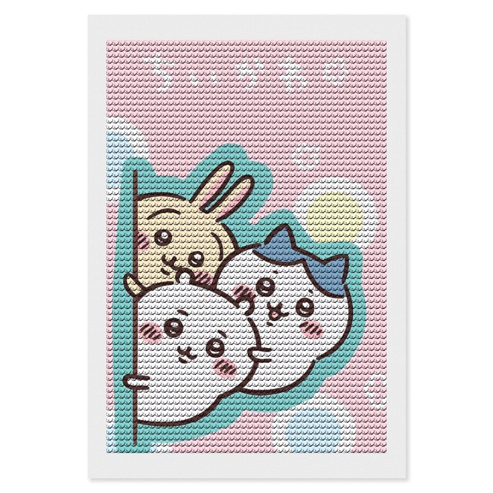 Amazon | 可愛 小動物 アニメです ダイヤモンドアート