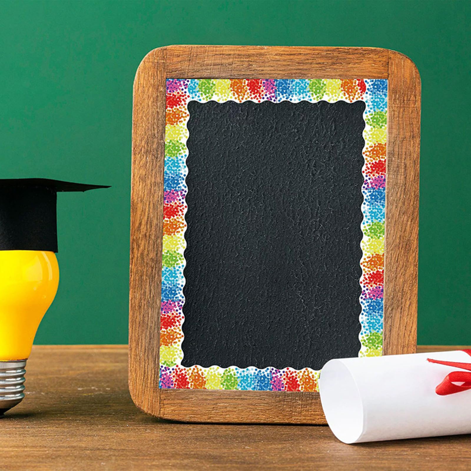 Supervitae Notizbuch-Bordüren Fürs Klassenzimmer – 80 Stück, Schwarz-weiß, Selbstklebend, Je 35x7 Cm, 28 M Gesamtlänge