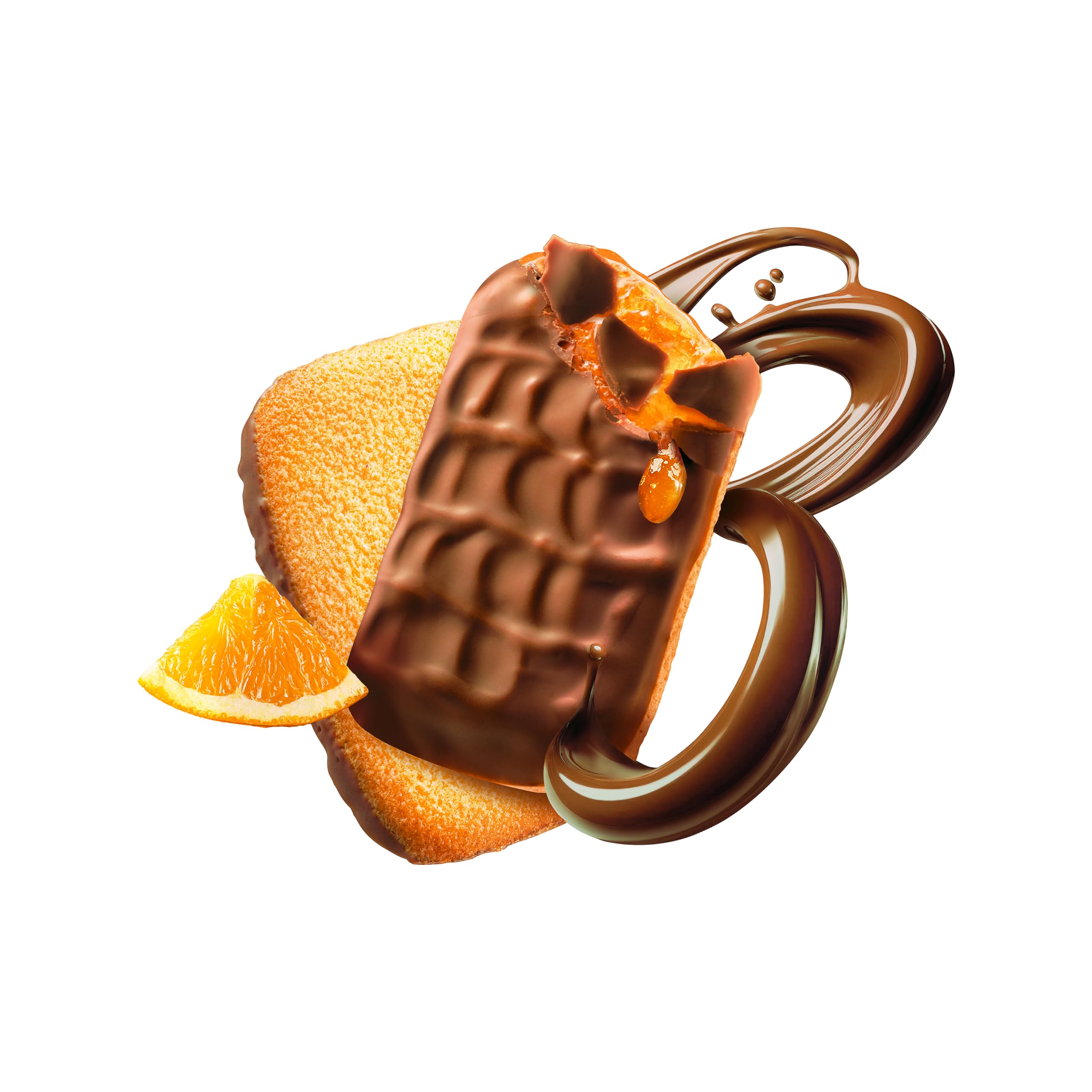 Bahlsen Messino Vollmilch - Softgebäck mit Orangenfüllung, 12x125g | 12er Pack als Großpackung – Softgebäck mit fruchtiger Orangenfüllung & Vollmilchschokolade –erfrischend als Snack zum Kaffee