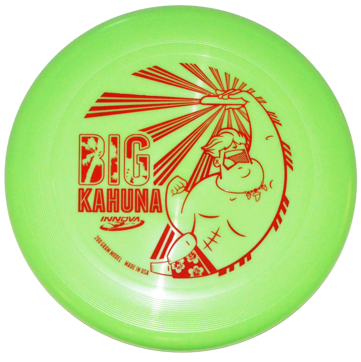 INNOVA Big Kahuna Heavyweight Ultimate Throw and Catch Disc Tiki Black  Stamp Color May Vary 200 Gram Model