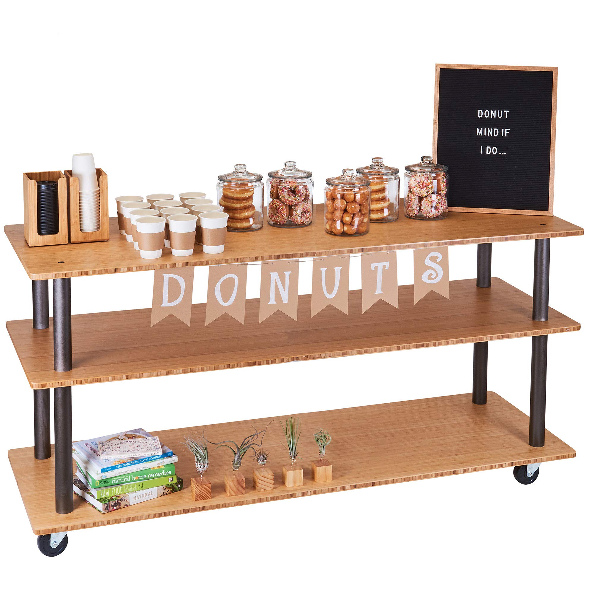 CAL-MIL 3698-4-60 Bamboo U-Build Cart, 48