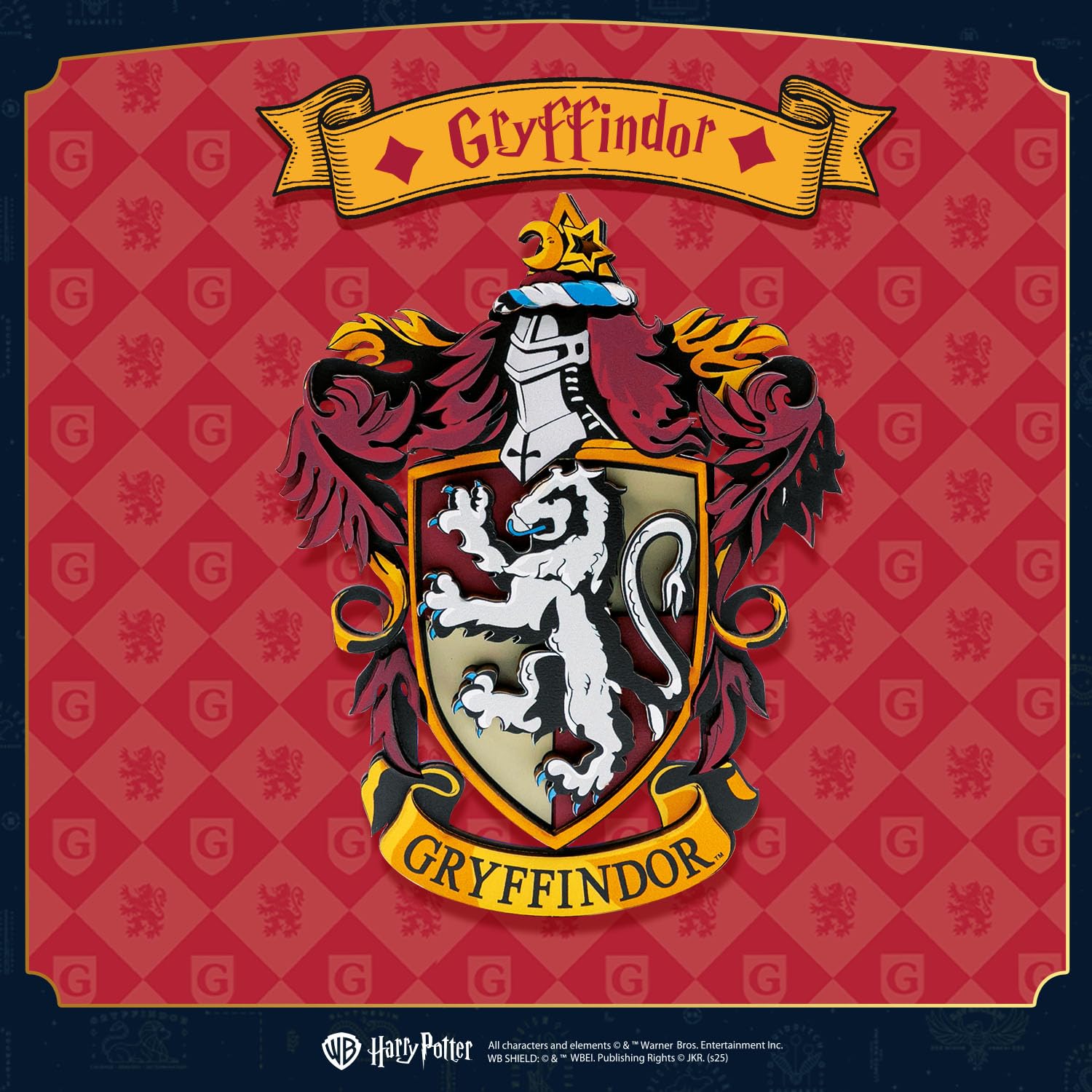 PUREMIND Harry Potter 6 Aimants pour Frigo, Puzzle 3D Bois Blasons Poudlard