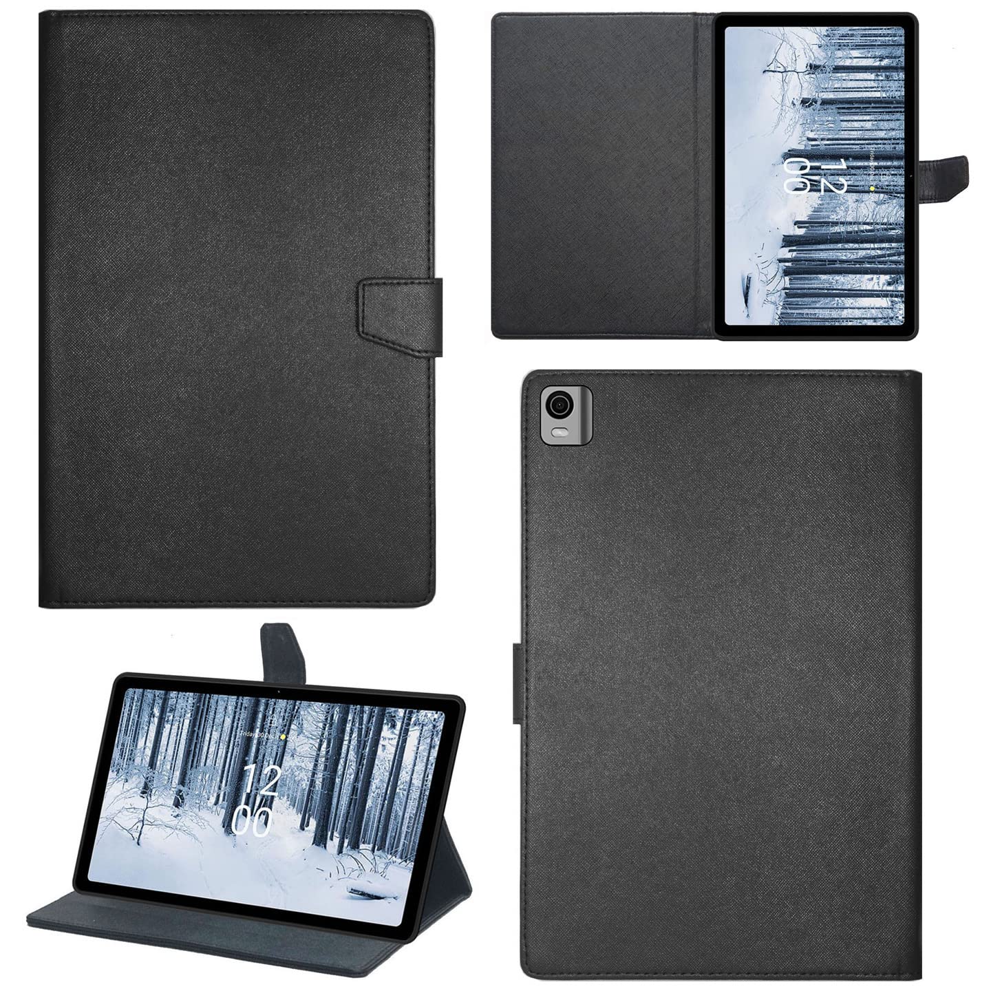 Zaoma PU Leather Flip Stand Case Cover with TPU Back Case Compatible for Nokia Tab T21 10.36 inch Tablet - Mer Flip (NOKT21_MERBLK) (B0BVZB5X7V) Amazon Price History, Amazon Price Tracker