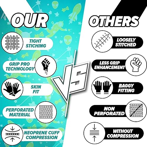 Miniatura 5 de Premium Football Gloves for Kids Youth & Adults-Premium Sticky Receiver with Adaptive Fit Technology-Ultra-Grip Performance