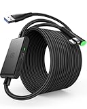 INIU Link Cable with Charging &lbrack;16ft&rsqb; for Meta Quest 3s Oculus Quest 3 Quest 2&sol;Pro&comma; Pico 4&comma; PC VR&comma; Steam VR&comma; USB 3&period;0 High Speed Data Cable&comma; USB C Charger Cord for VR Headset Accessories