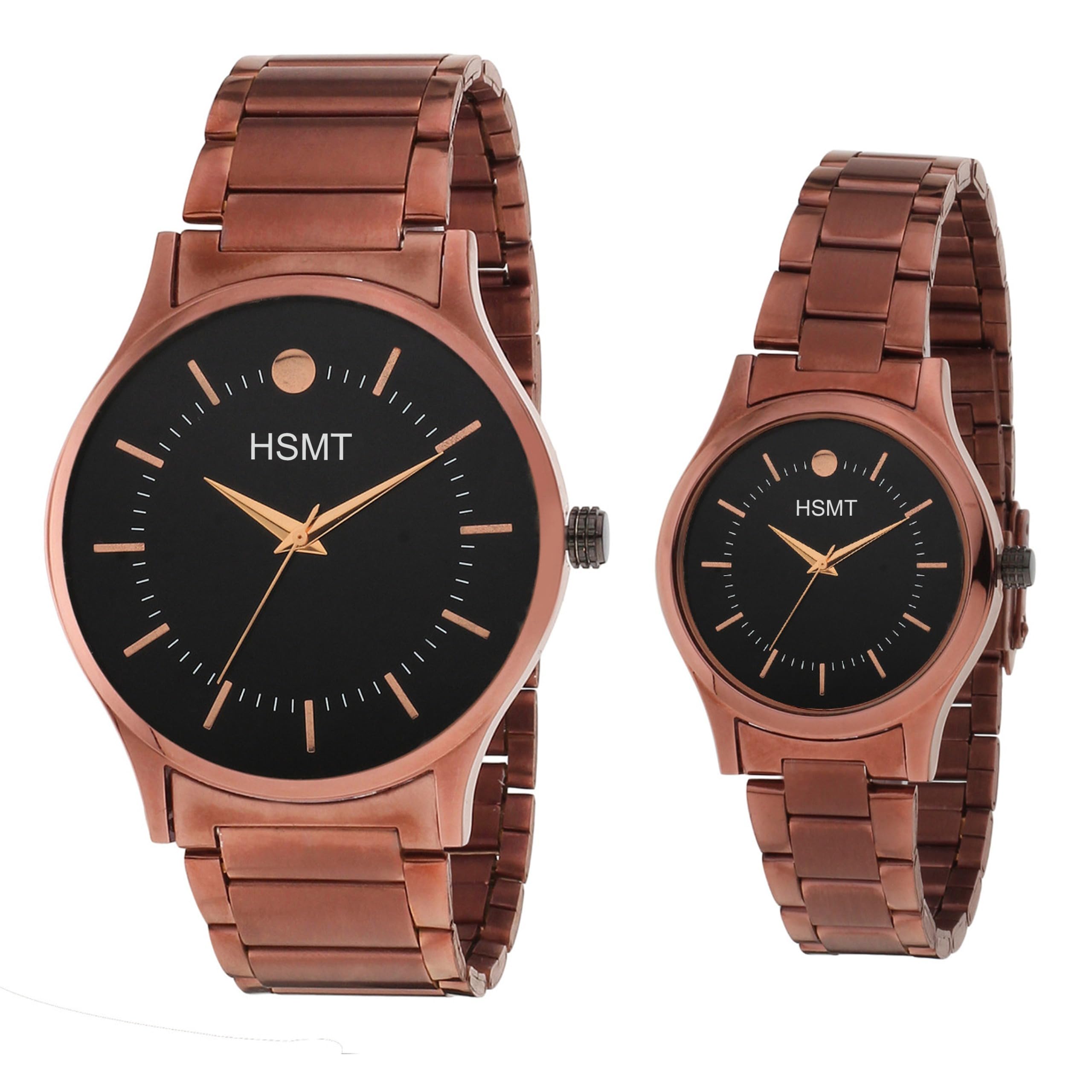 hsmt Premium 1 Year Warranty Invoice Bill Premium Bandhan Coffee Branded HT-01 Latest Model Analogue Couple Watch (Brown Dial Multicolour Colored Chain) Model -25 (Pack of 2) (B0CFBHHW3G) Amazon Price History, Amazon Price Tracker