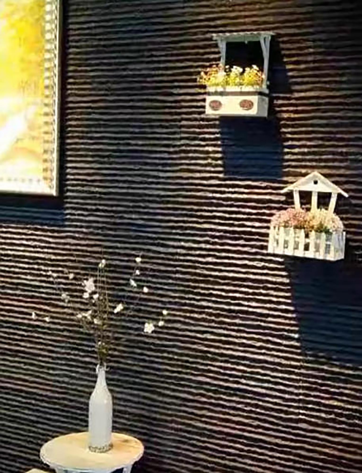 Paneles de piedra sintética para pared con función de cascada, diseño ligero de tira de poliuretano desgastado para aplicaciones exteriores y de papel pintado