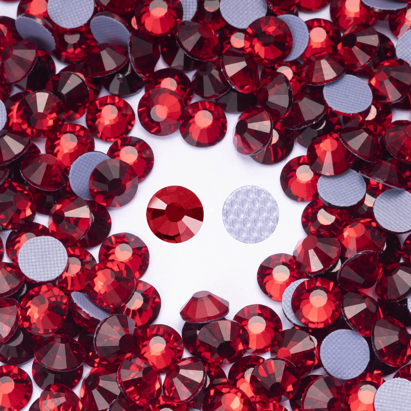 Hotfix Rhinestones Bulk 3000PCS SS6 (1.9-2.1mm), Siam Glass Rhinestones for Clothes, Tumblers, Shoes DIY, Heat Transfer Flatback Gems for Crafts &amp; Decoration