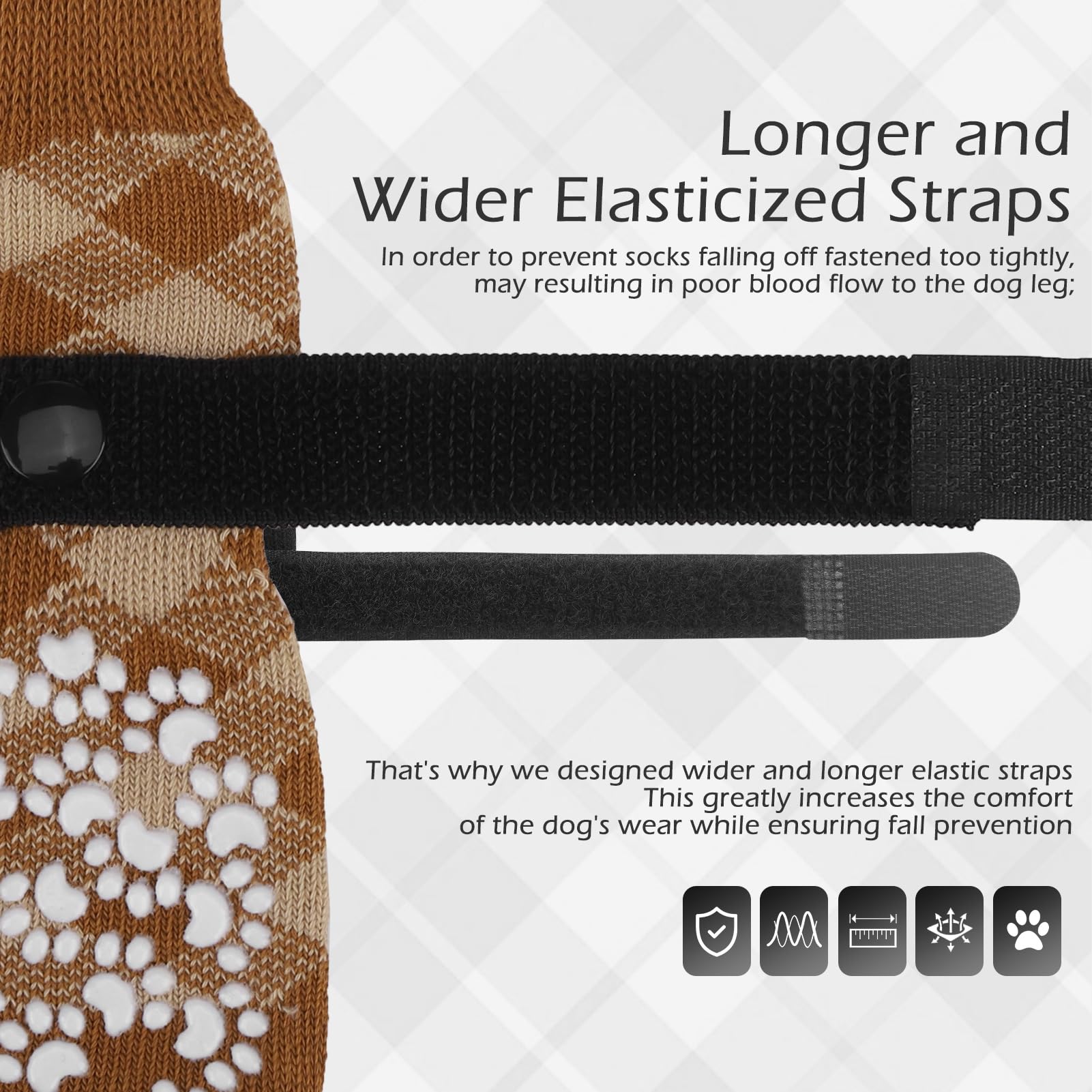 EXPAWLORER Dog Socks to Prevent Licking Paws - Image 4