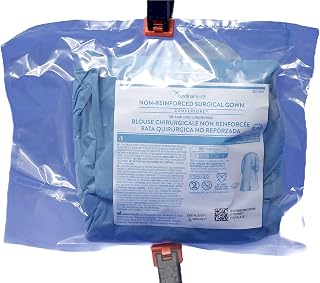 Cardinal Health Convertors Non-Reinforced Surgical Gowns, AAMI Level 3, Small to Medium Size, Case of 20, 9505