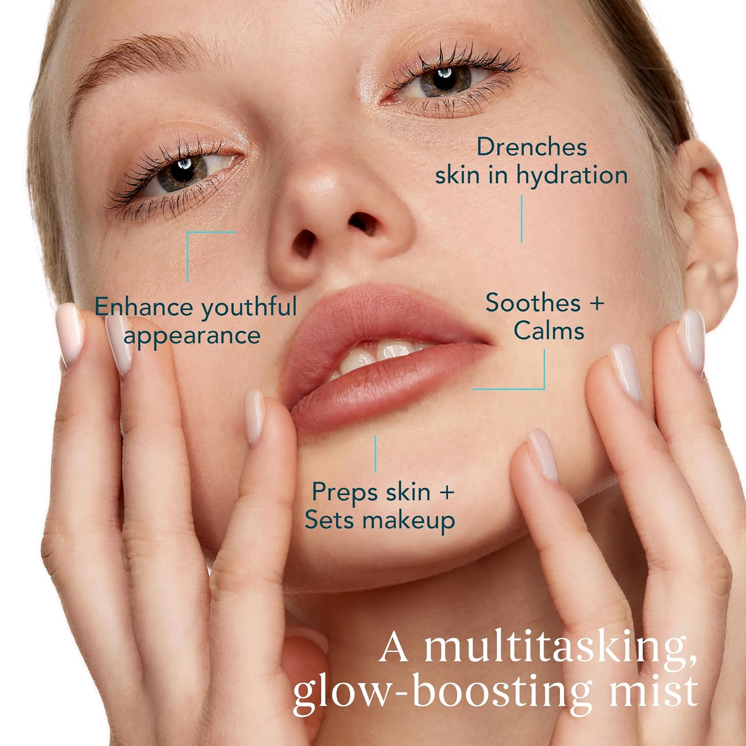 Pearl Moisture Solution Mist – Ultra Fine 3-in-1 Setting Spray with Niacinamide and Pearl Extract, Glow Makeup Primer for Dry Skin, Travel Size Lightweight Facial Toner (1.68 fl oz) - Image 2