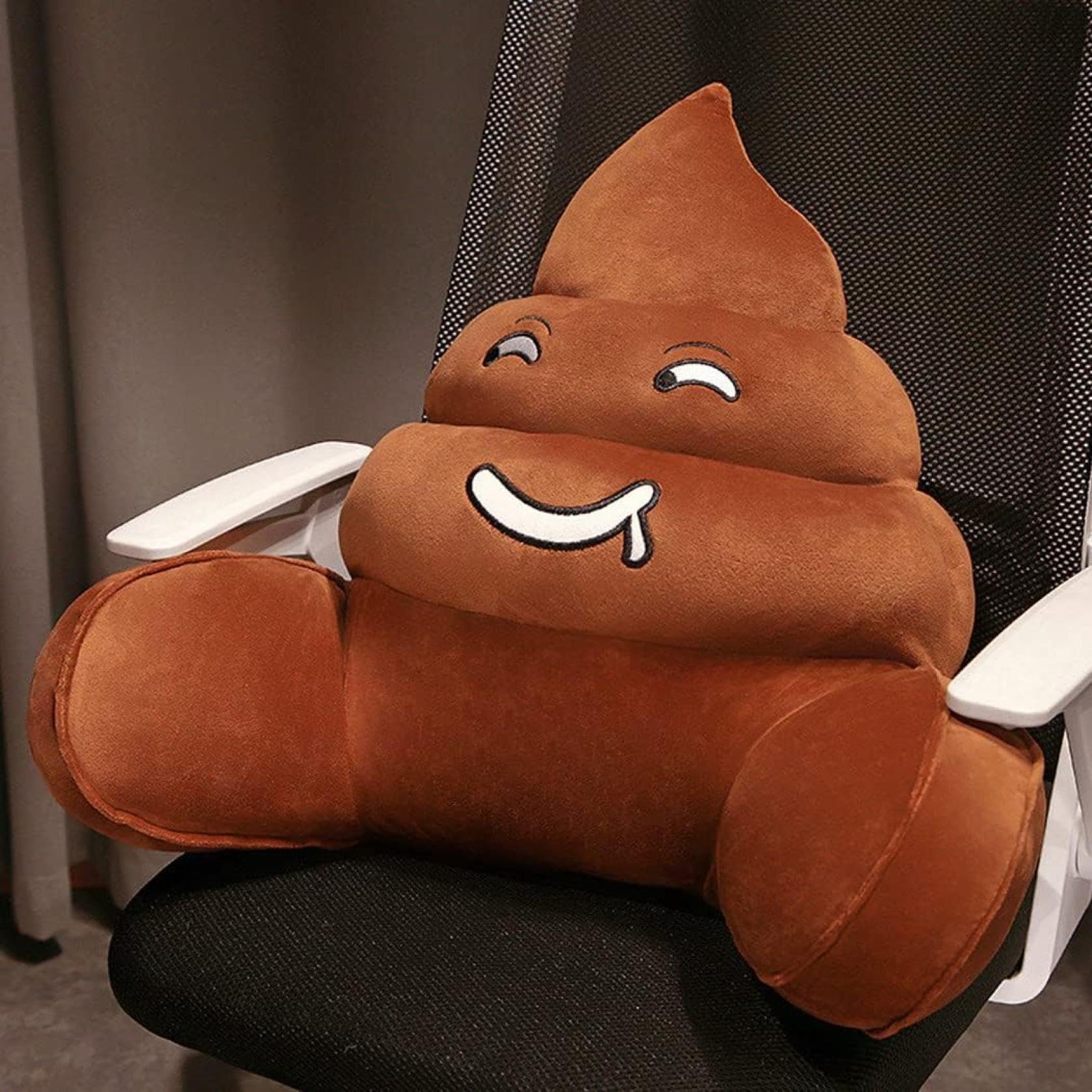 Amazon｜うんちクッションフロア 置くだけ 背もたれ 椅子 面白い 