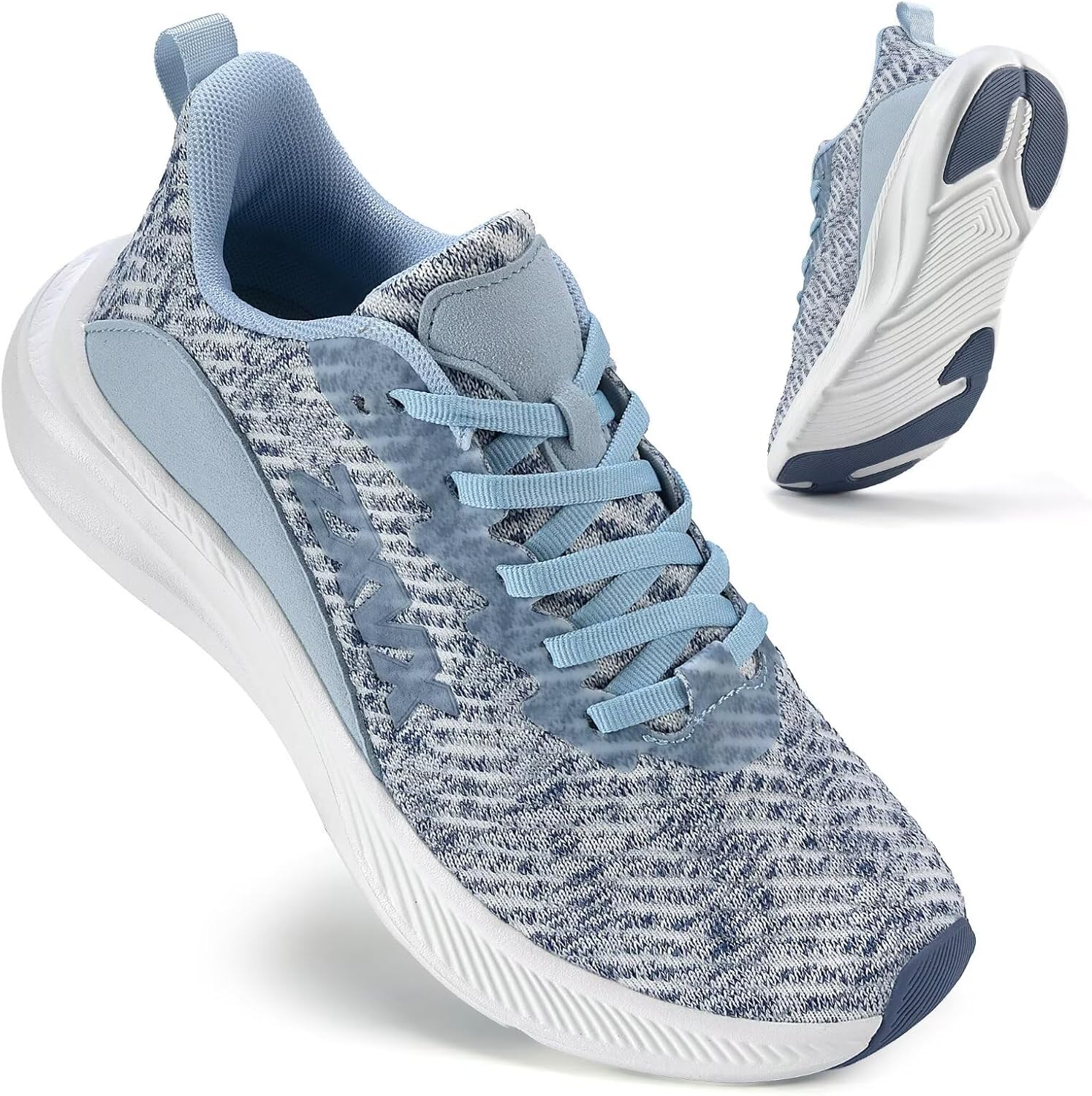 Womens Walking Shoes Cushion - Running Tennis Shoes Non Slip, Breathable Lightweight Fashion Sneakers for Gym Workout Athletic Cross Training 5.5-11