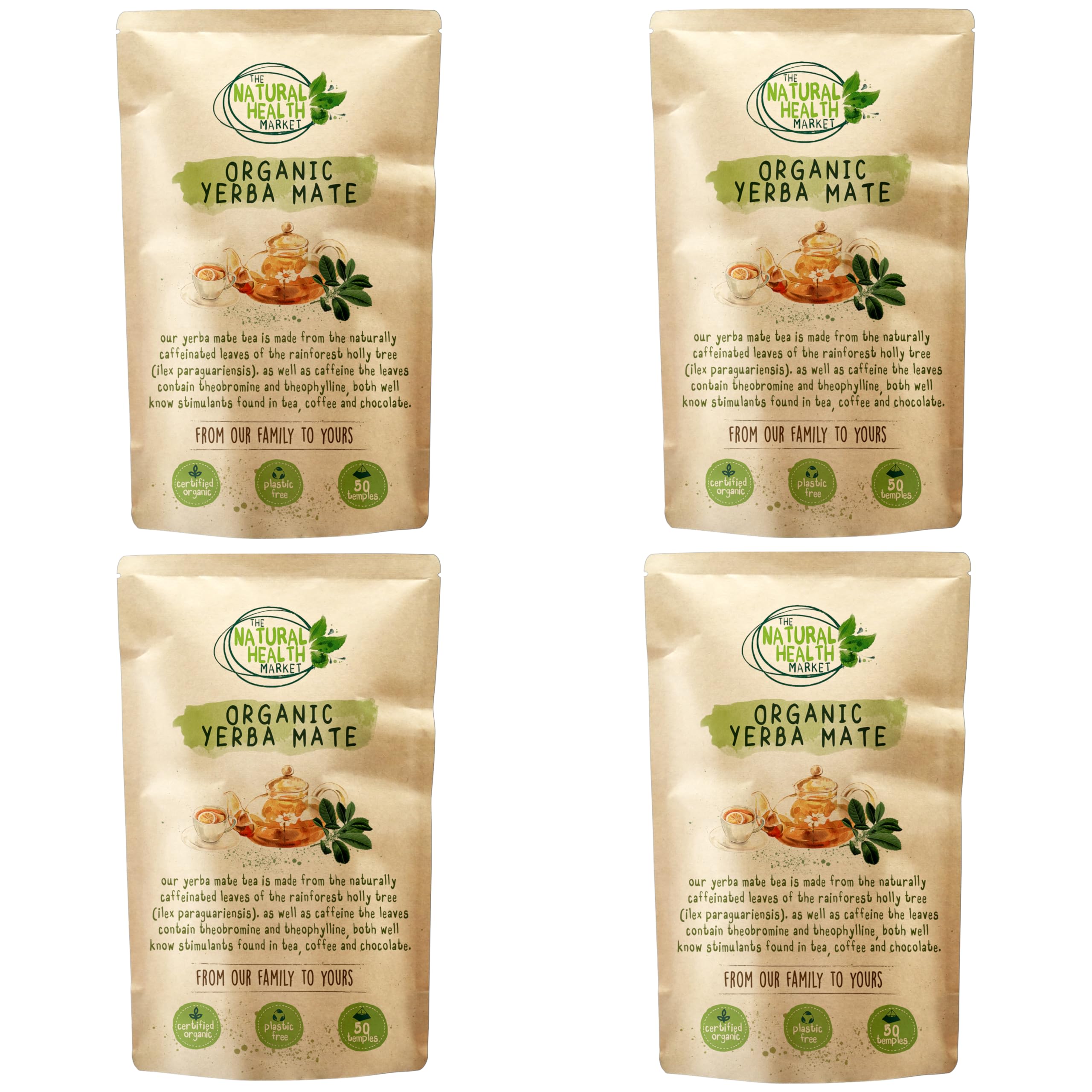 Organic Ginger Tea Bags – Strong Pure Ginger Root Herbal Tea – Plastic-Free & Caffeine-Free – Soil Association Organic – 50 Compostable Tea Bags – The Natural Health Market — view 52