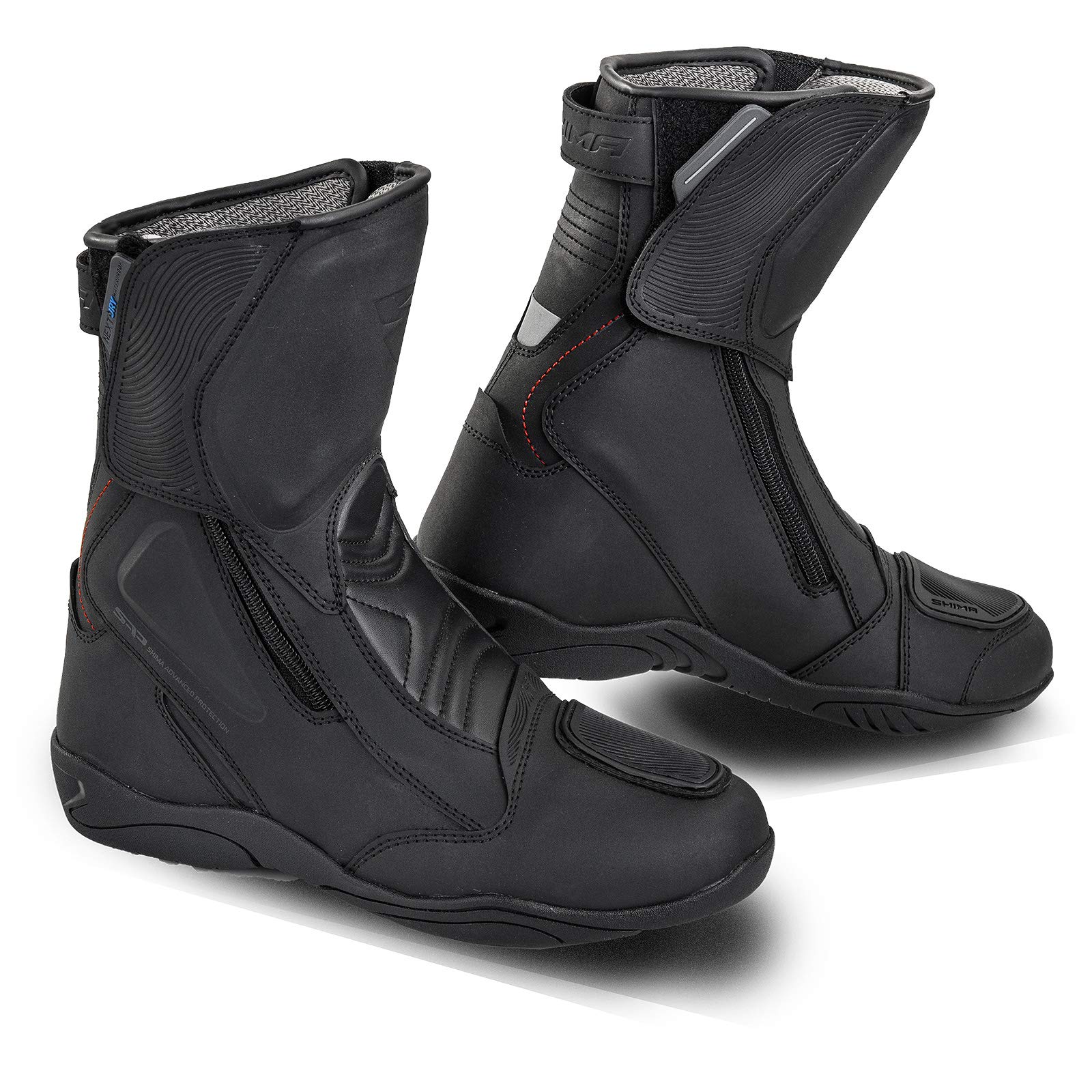 SHIMA Terra Lady - Botas de moto impermeables para mujer, color negro, talla 39 | Impermeables