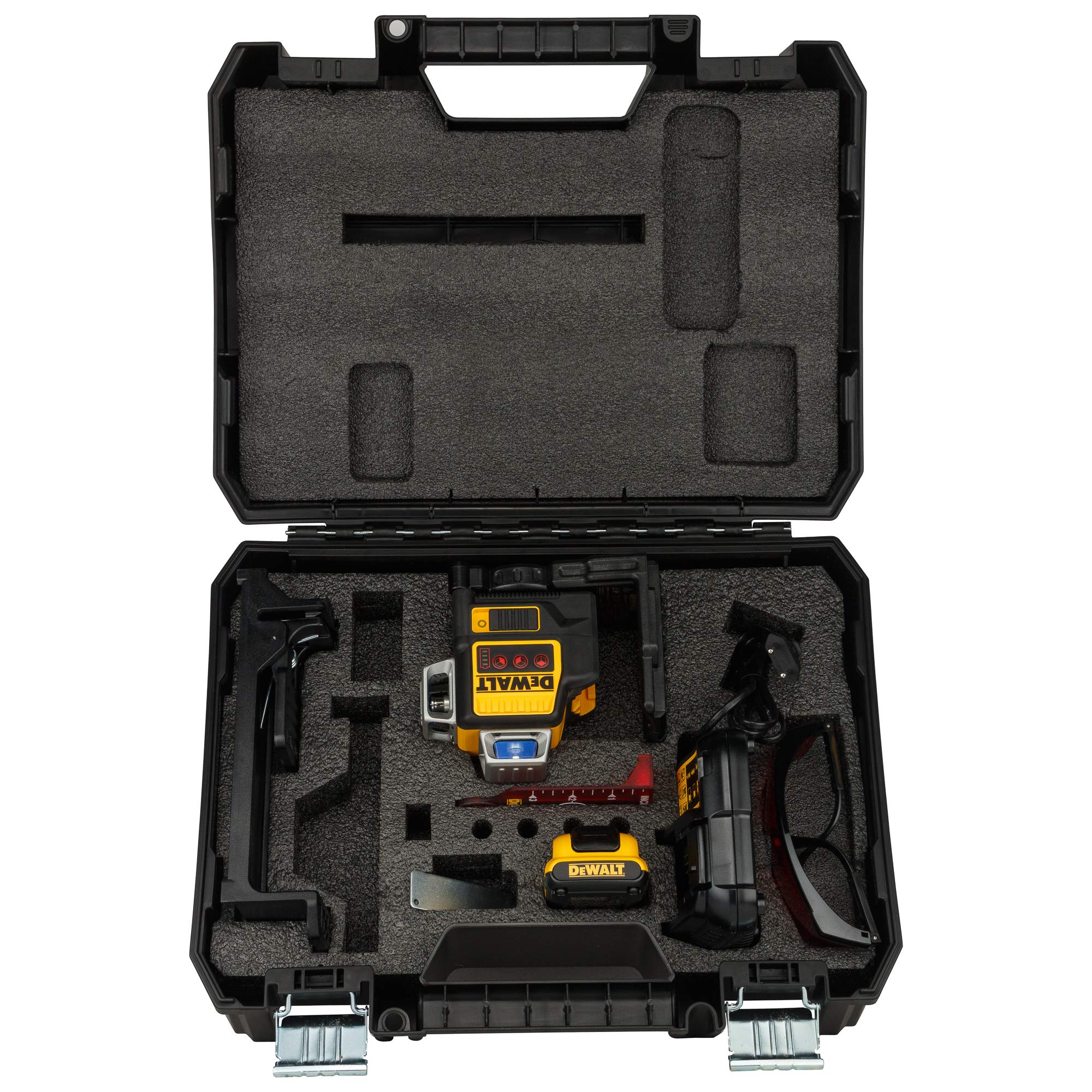 DeWalt DCE089D1R-QW Laser 3 linee 360° XR Litio 10,8V, 2.0 Ah - Giallo/Nero