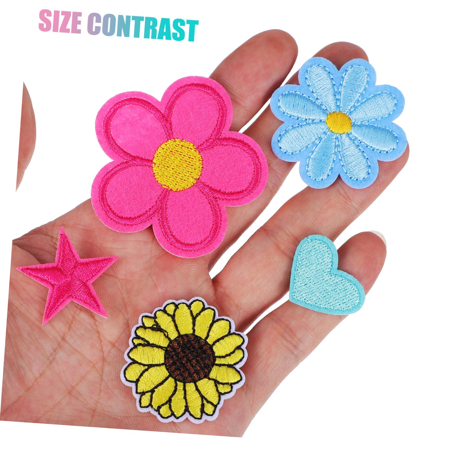 TEHAUX 284stücke Teiliges Bunter Blumen-patches Aufbügeln Bestickte Applikationen Für Kleidung Taschen Und Hüte Langlebig Und Farbecht Für Kreative -projekte